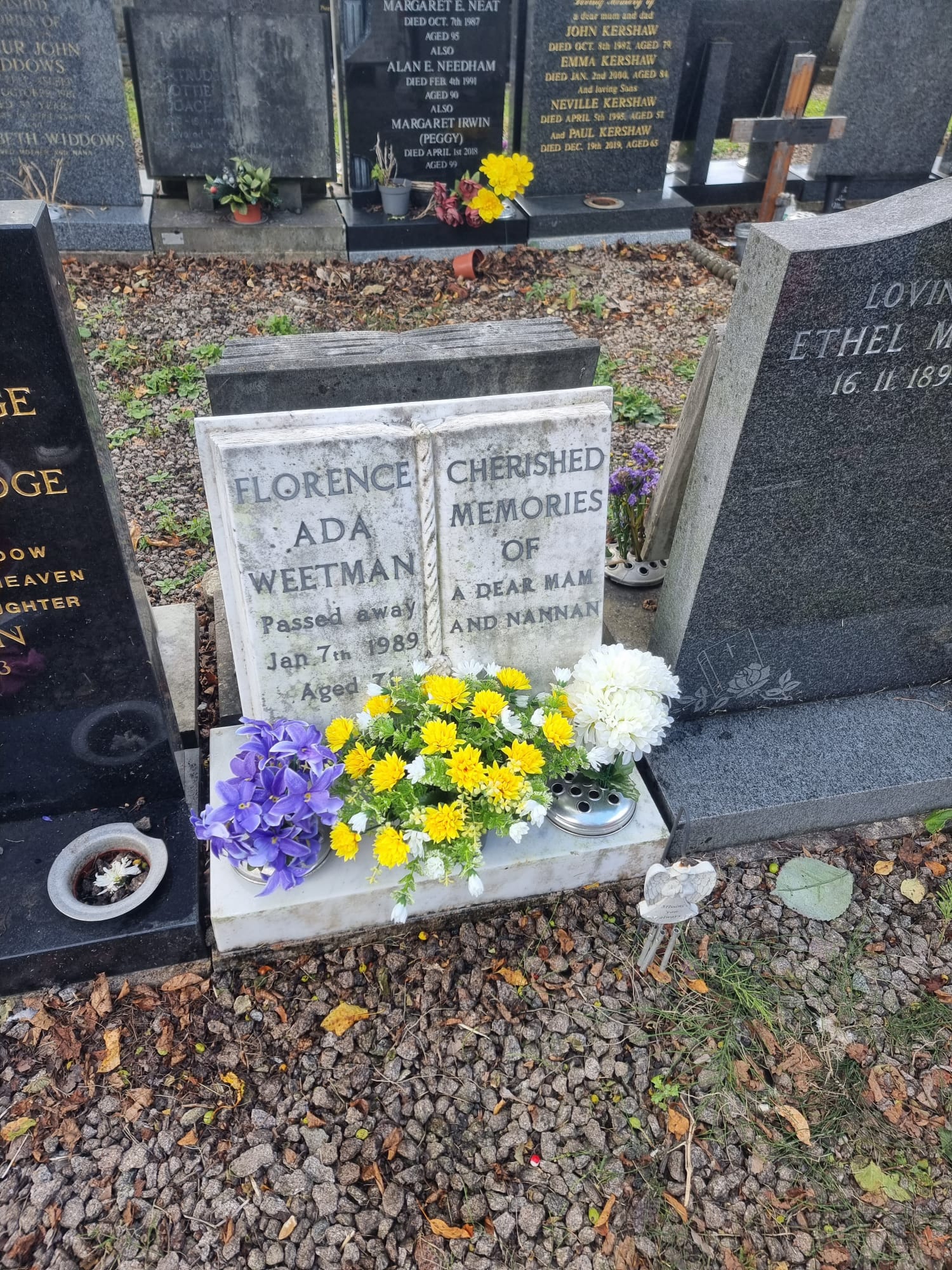 Beautiful floral arrangement for memorial tribute